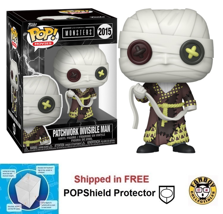Funko POP Movies Universal Monsters Patchwork Invisible Man #2015